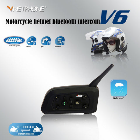 Wireless Bluetooth Motorcycle Helmet Headset Intercom