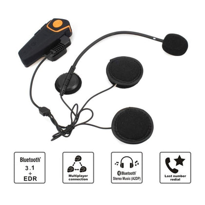 Waterproof Bluetooth 3.1 Motorcycle Helmet Earphones Hands-free Stereo