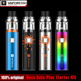 Original Vaporesso Veco Solo Plus Starter Kit 3000mAh with 4ml Tank Capacity EUC Coil Veco Plus Solo AIO Vape e Cigarette Kit
