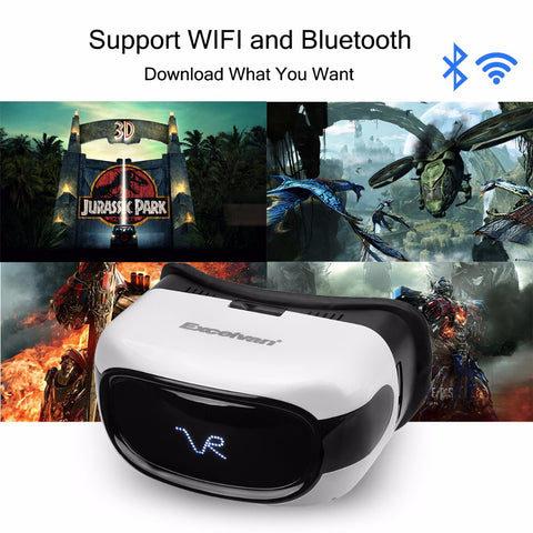 Excelvan A5026 VR Headset HD 3D Virtual Reality Glasses Android 5.1 RK3126 Quad Core 8GB WIFI Bluetooth TF Card Video Player
