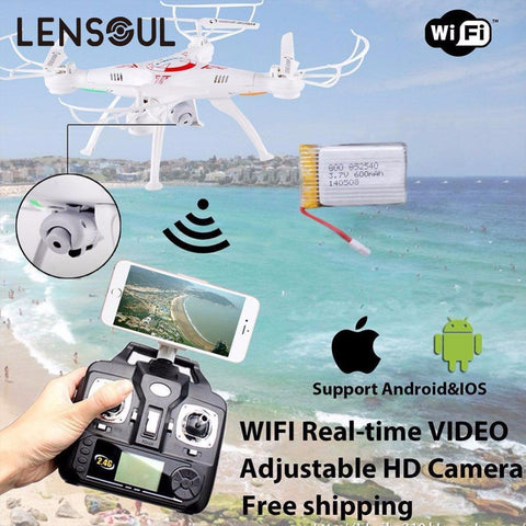 WiFi Camera Real Time Video RC Quadcopter 2.4G 6-Axis Quadcopter with Card Reader