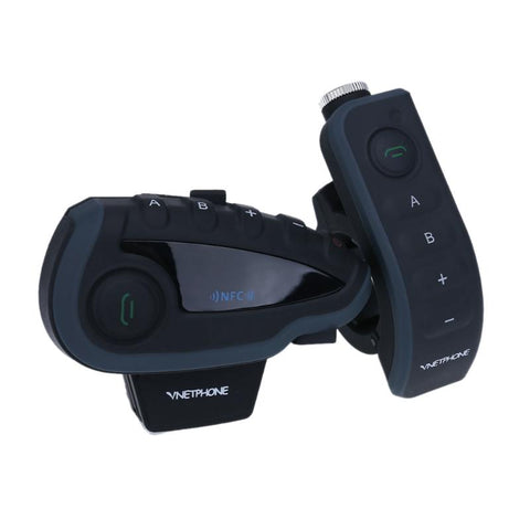 Waterproof Bluetooth Helmet Interphone w/ FM Radio Function