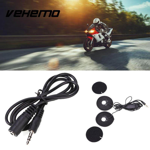 Helmet Stereo Headset MP3 Radio Earphone Speaker Interphone